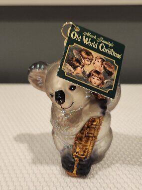 2010~Old World Christmas~KOALA BEAR~Glass Blown Ornament~With Tag